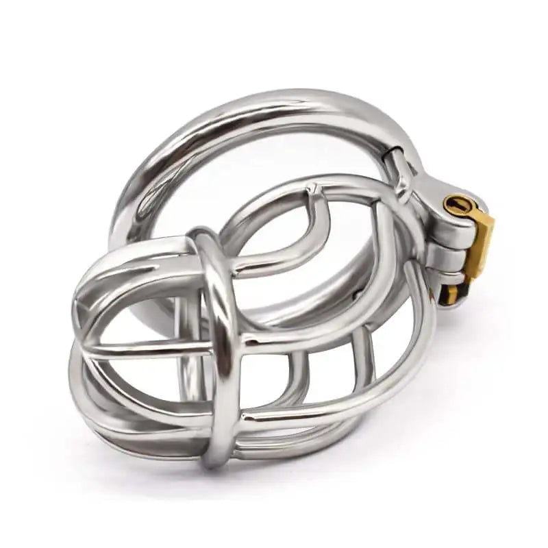 Curvature Lock - Stainless Steel Curved Design Chastity Cage - Frisky Business Adult Sex Toys Shop