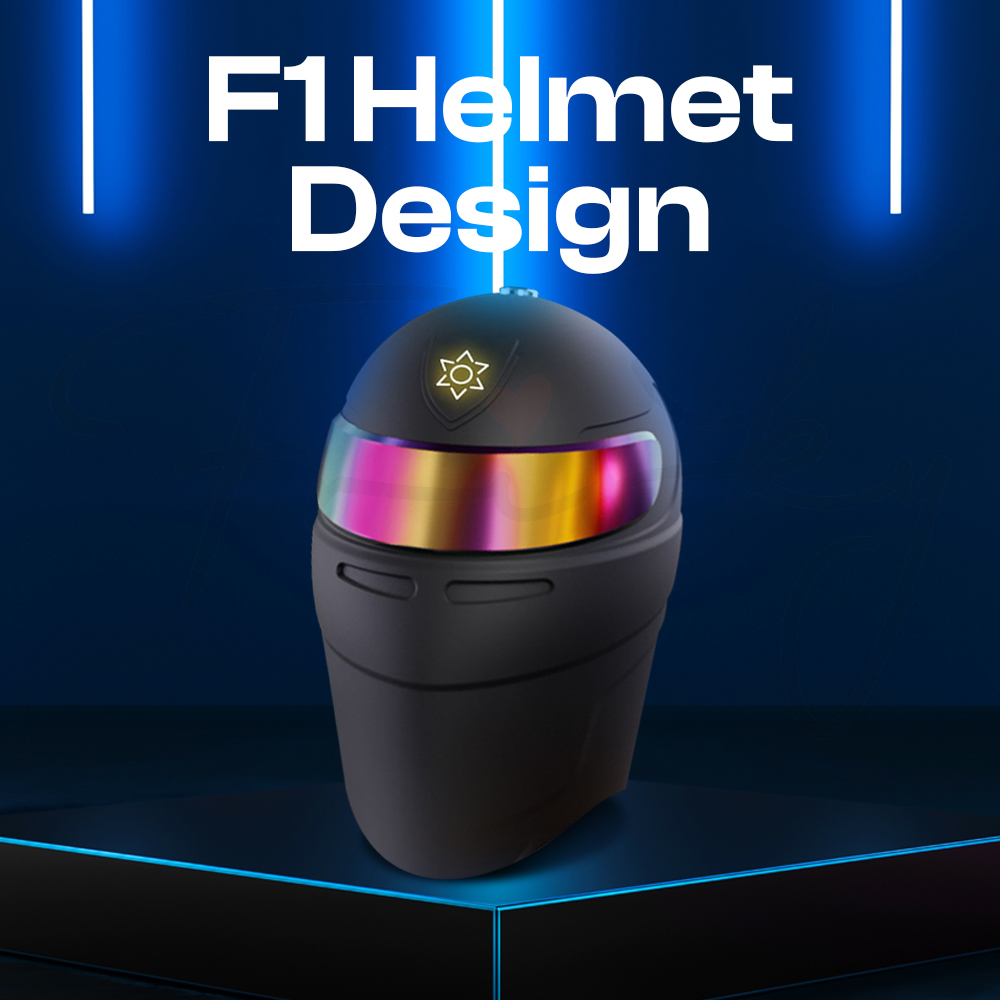 Front view of Galaku F1 Trainer emphasizing the F1 helmet-inspired design and sleek finish.