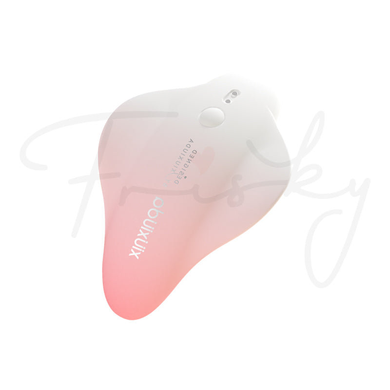 Side view of Lune wearable silicone vibrator with sleek ergonomic design.