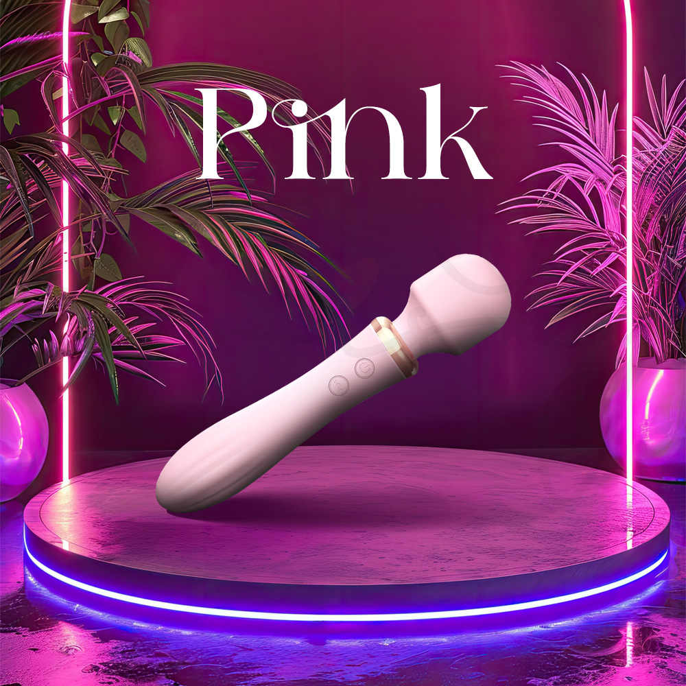 LustraWand - Love God Dual Head AV Wand Vibrator, Adult Female Rechargeable Sex Toys