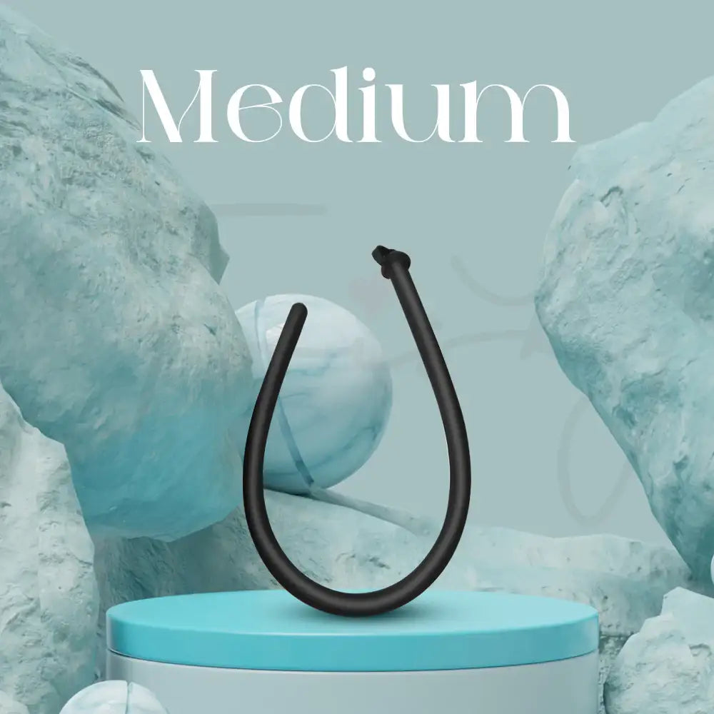 Noir Stream – Hollow Core Silicone Urethral Sounding/Play - Frisky Business Adult Sex Toys Shop