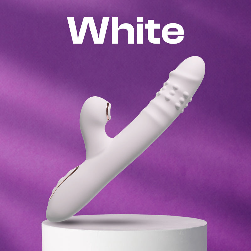 Vortex Pleasure - Thrusting Vibrator with Rotating Beads, Suction and Licking