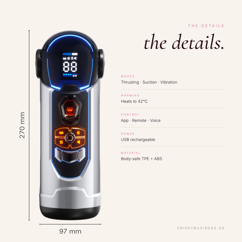 Overdrive Automatic Stroker — Thrusting, Suction & Heating