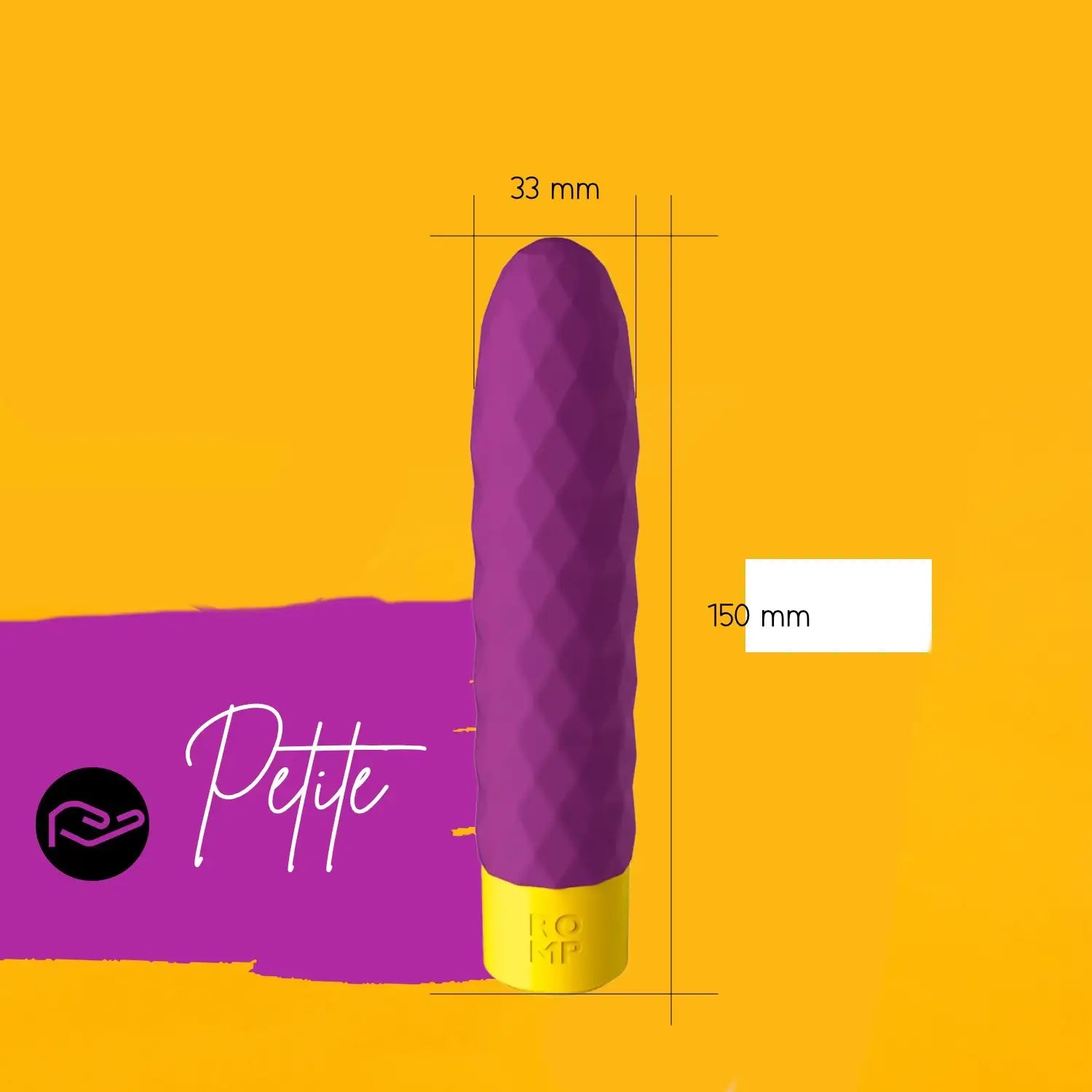 ROMP Beat Ribbed Classic Vibrator modern minimalist design smooth contours enhanced comfort experience Singapore
