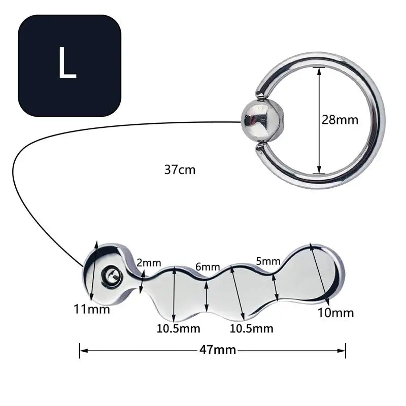 Bean Bliss - Stainless Steel Anal Plug with Handle - Frisky Business Adult Sex Toys Shop