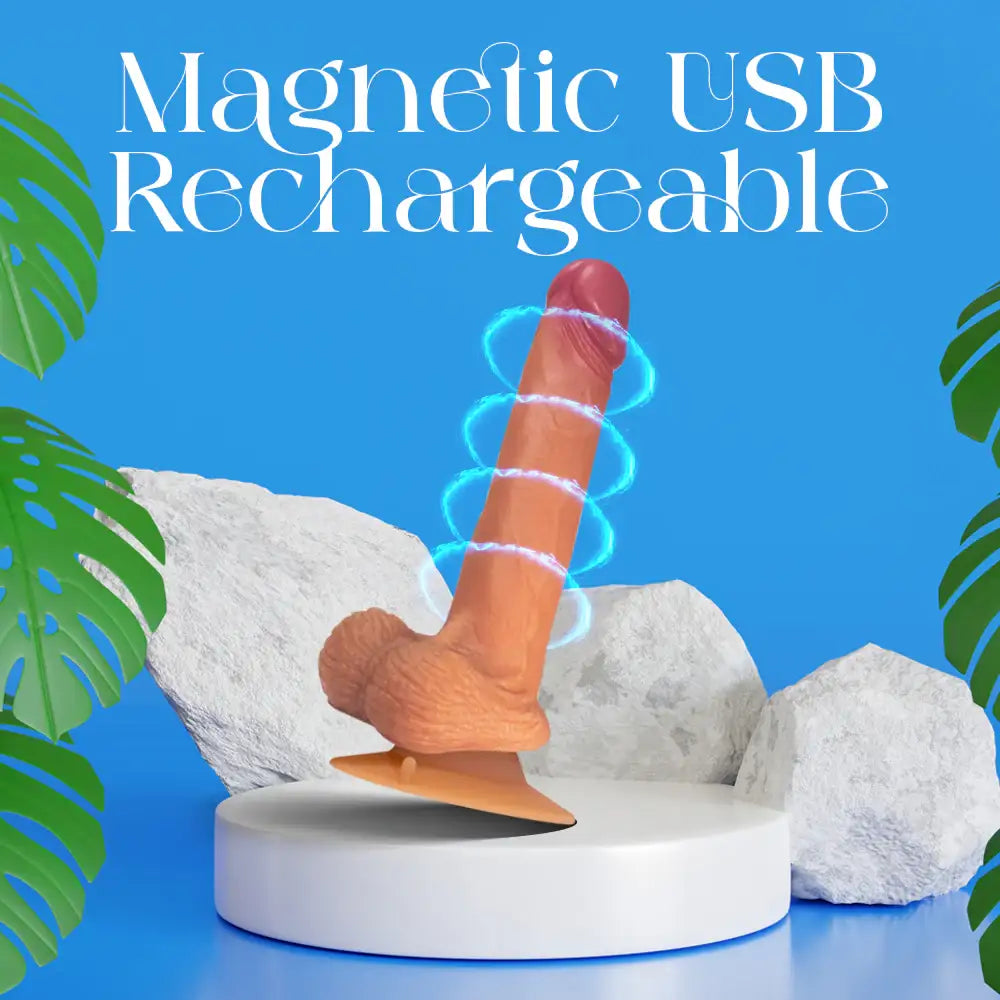 Ero Series Smart Bluetooth Dildo – Realistic Silicone Vibrator with Handle, Suction & Dual Control (App + Remote) - Frisky Business Adult Sex Toys Shop