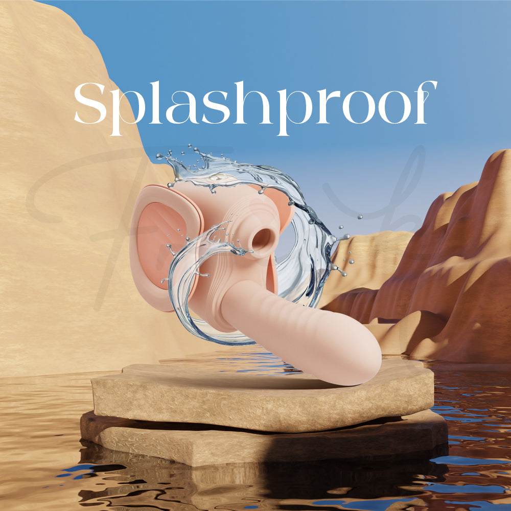 Splashproof mini sex machine suitable for safe and easy cleaning