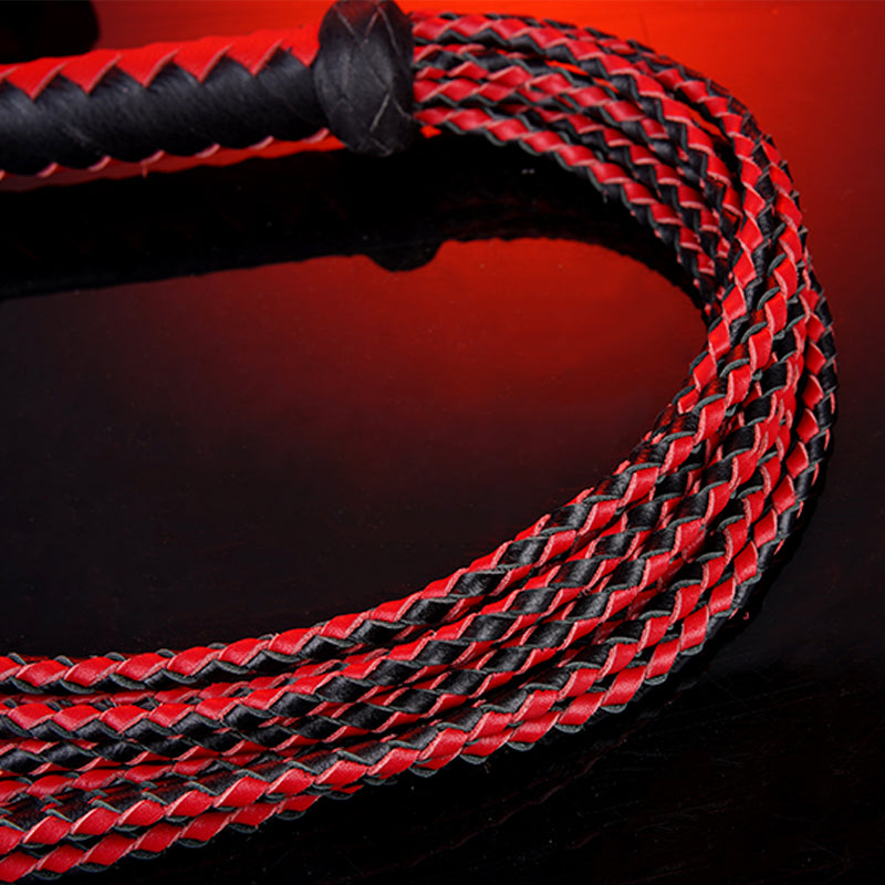 Inferno Fangs - Genuine Leather 9-Tail Whip