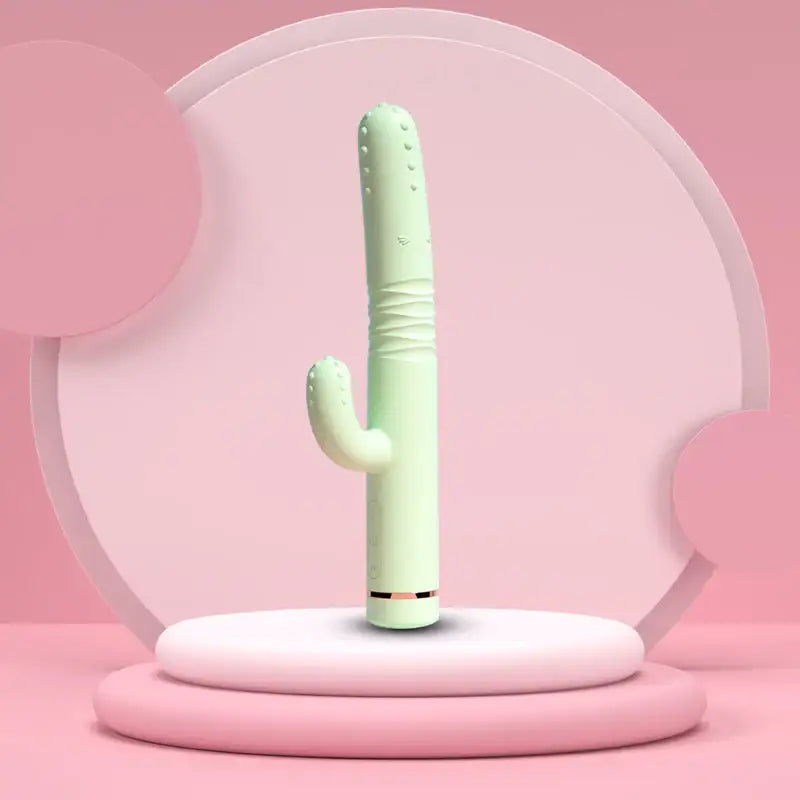 Jolly Cactus – Thrusting & Vibrating Dual Vibrator - Frisky Business Adult Sex Toys Shop