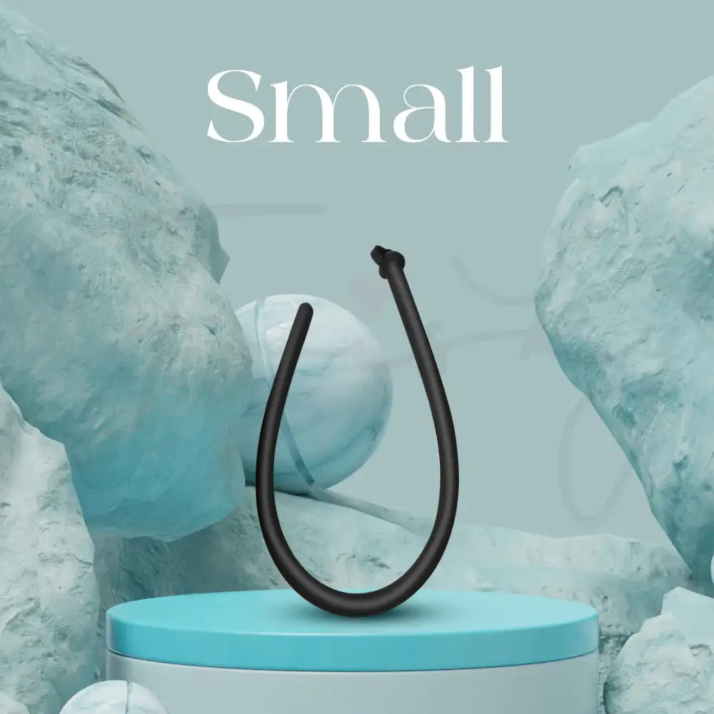 Noir Stream – Hollow Core Silicone Urethral Sounding/Play - Frisky Business Adult Sex Toys Shop