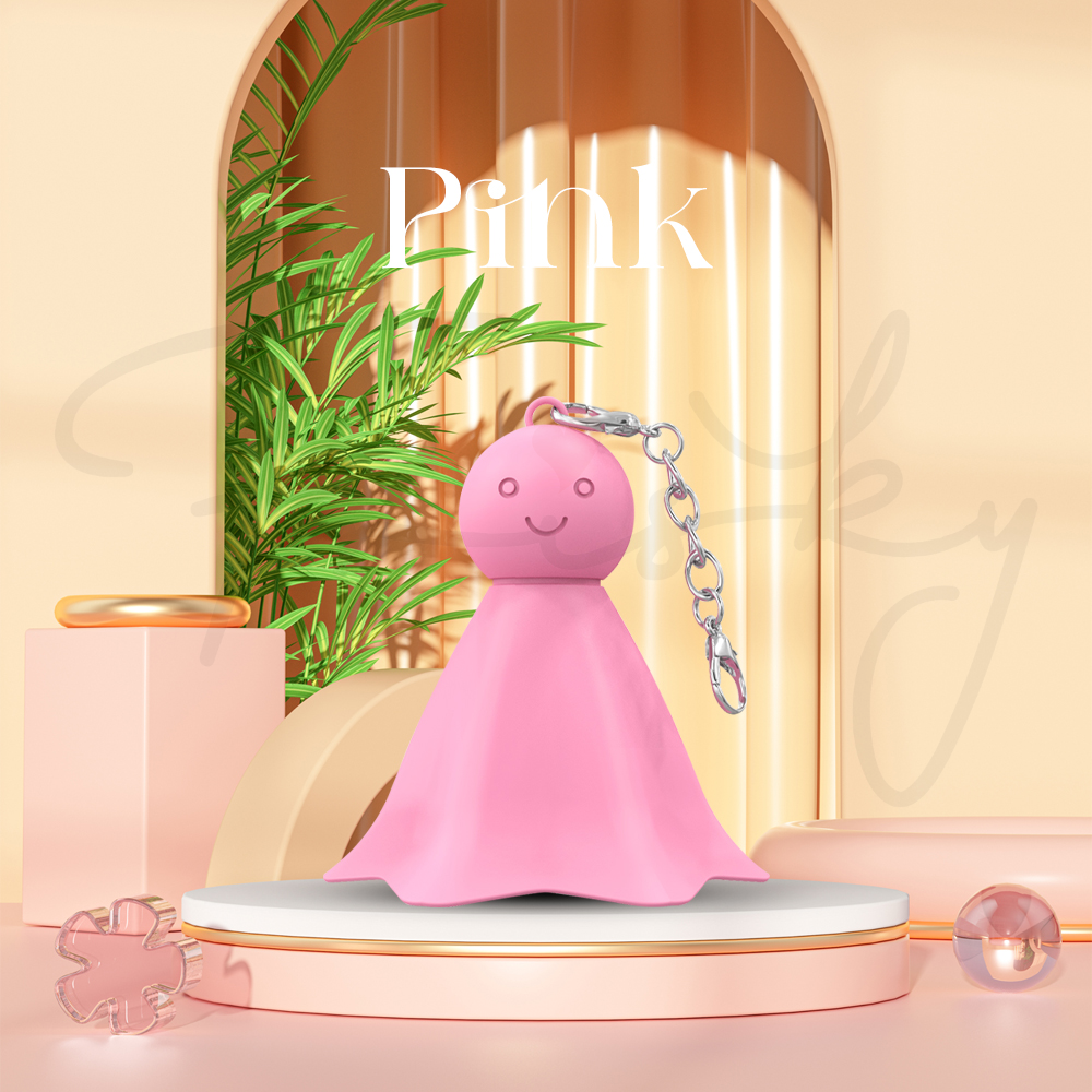 Pink Sunny Buddy displayed in soft, calming environment for relaxed self-care