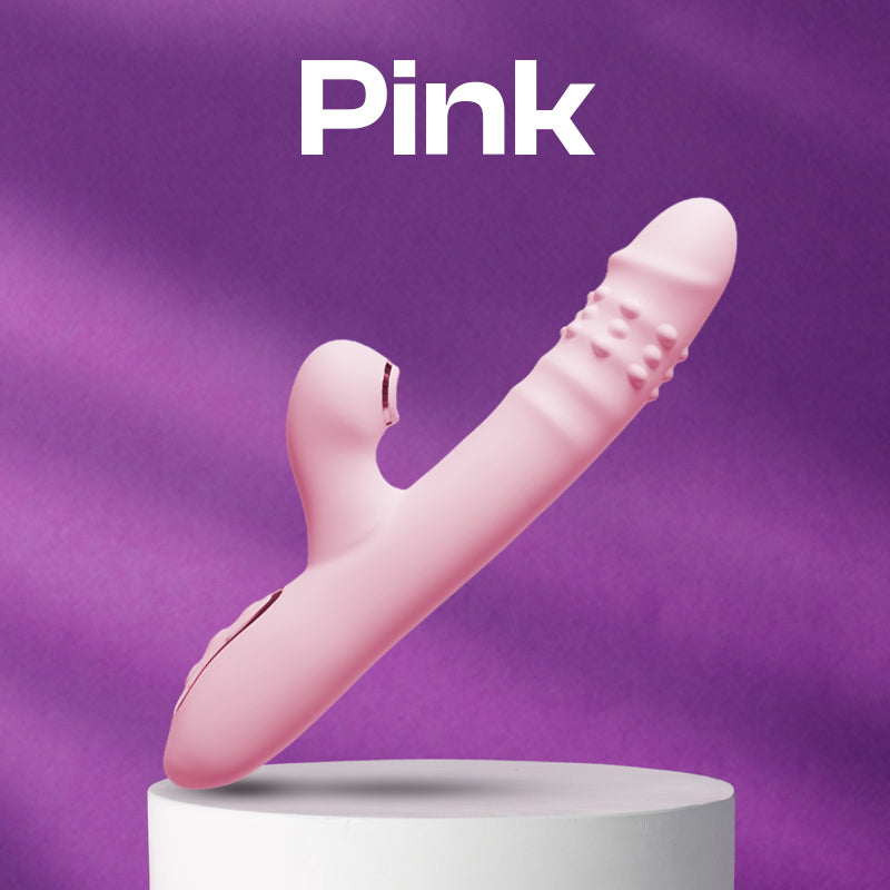 Vortex Pleasure - Thrusting Vibrator with Rotating Beads, Suction and Licking