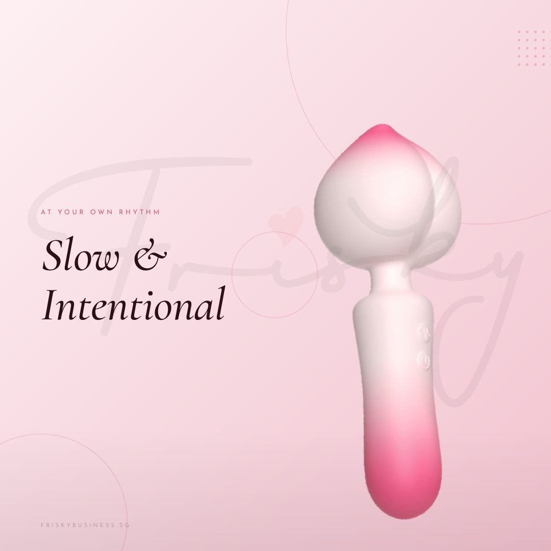 Close-up view of soft silicone tongue tip and smooth curved body