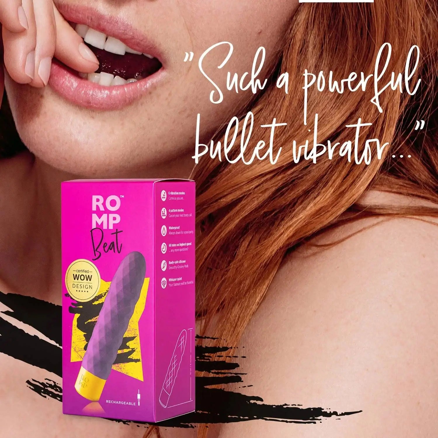 ROMP Beat Ribbed Classic Vibrator ergonomic handle comfortable grip user friendly control interface Singapore
