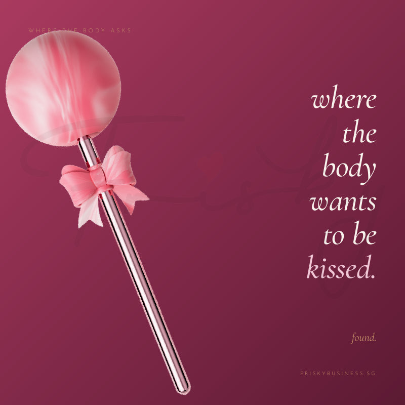 Ribbon Lollipop Wand Vibrator