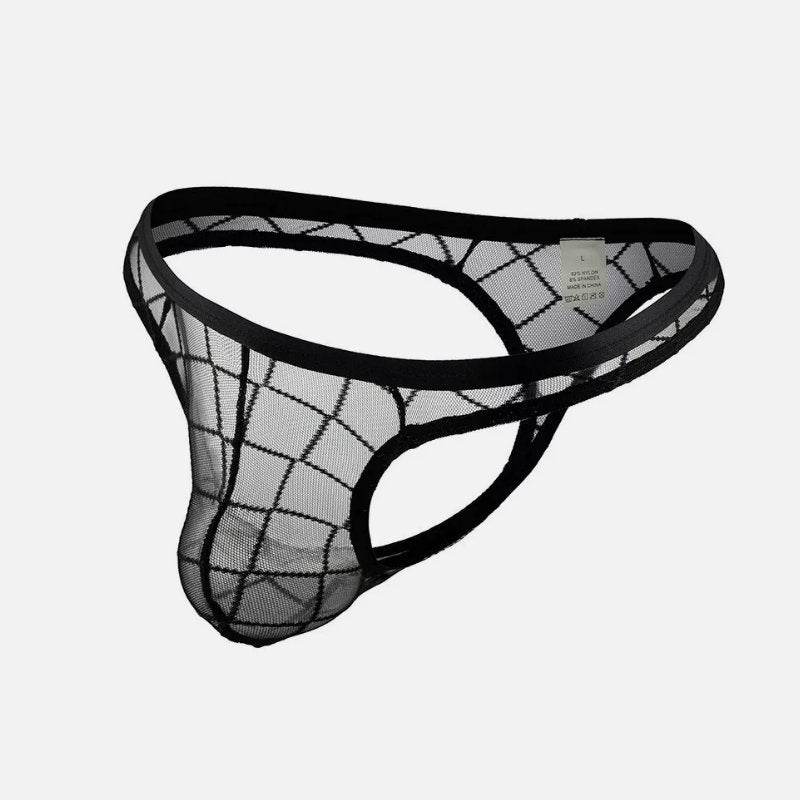 Skivvies - Black Sexy Diamond Mesh Men Underwear