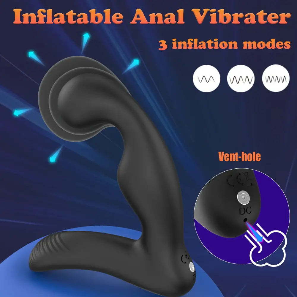 ProPump Elite - Inflatable Vibrating Prostate Massager with Remote Control - Frisky Business Adult Sex Toys Shop