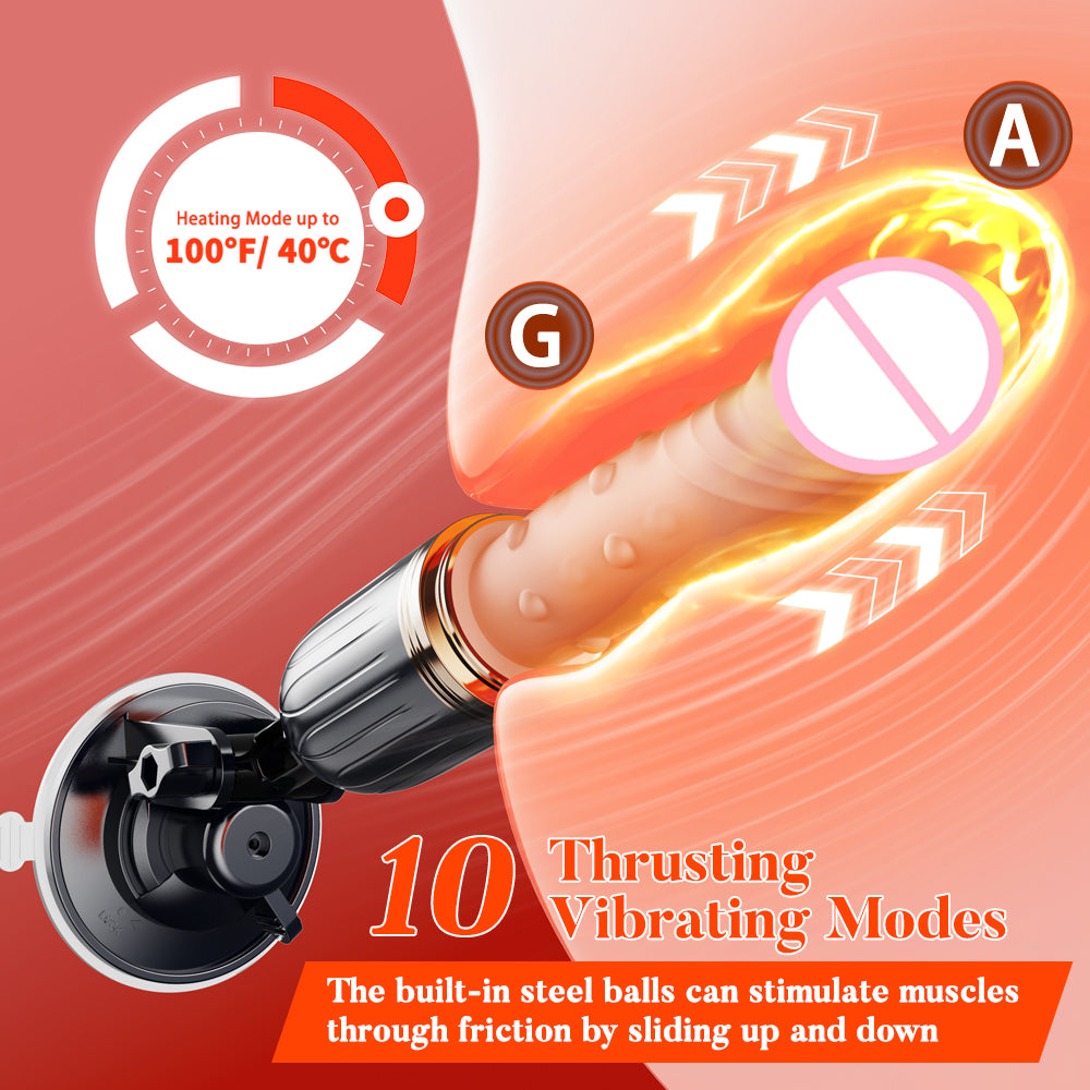 Pure Madness - Remote Control Thrusting Sex Machine with Suction Cup