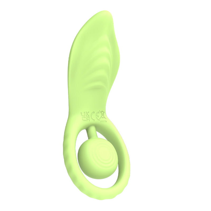 Sweet Relief - Leaf-Shaped Vibrating Cock Ring with Remote Control