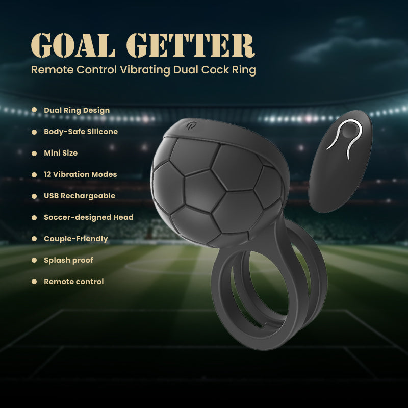 Goal Getter– Remote Control Vibrating Dual Cock Ring