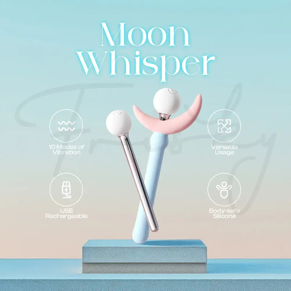 Moon Whisper – Fairy Wand With Detachable Orgasm Pen Vibrator - Frisky Business Adult Sex Toys Shop
