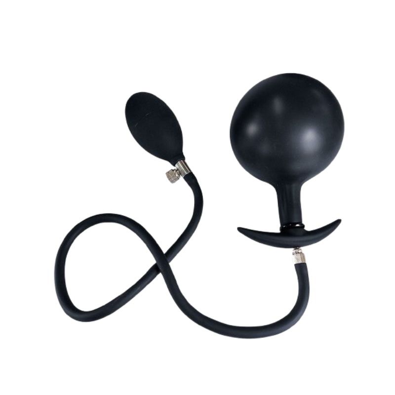 Vairon Knot - Inflatable Beaded Anal Plug with Cock Ring Vibrator