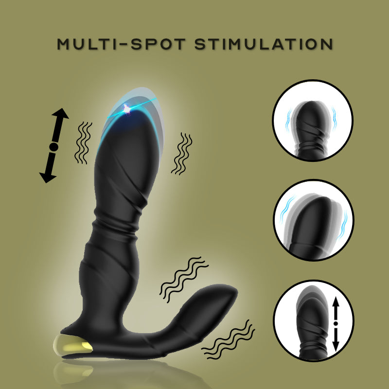 Bundle and Save - Prostate Vibrator, Butt Plug, Lubricant
