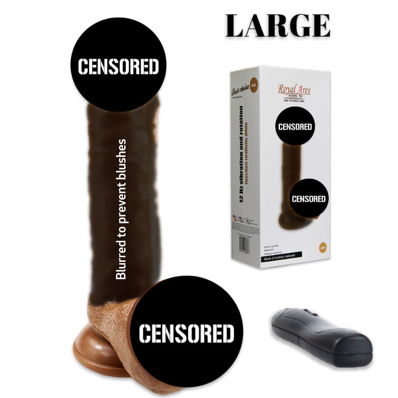 Royal Ares Realistic Suction Cup Vibrating Dildo