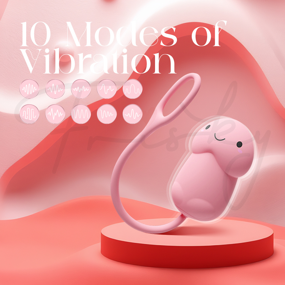 Cheeky Pop APP control egg vibrator emphasizing 10 vibration modes for customizable pleasure.