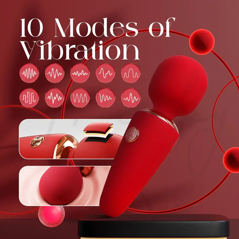 Ruby Veil – Mini AV Vibrator - Frisky Business Adult Sex Toys Shop