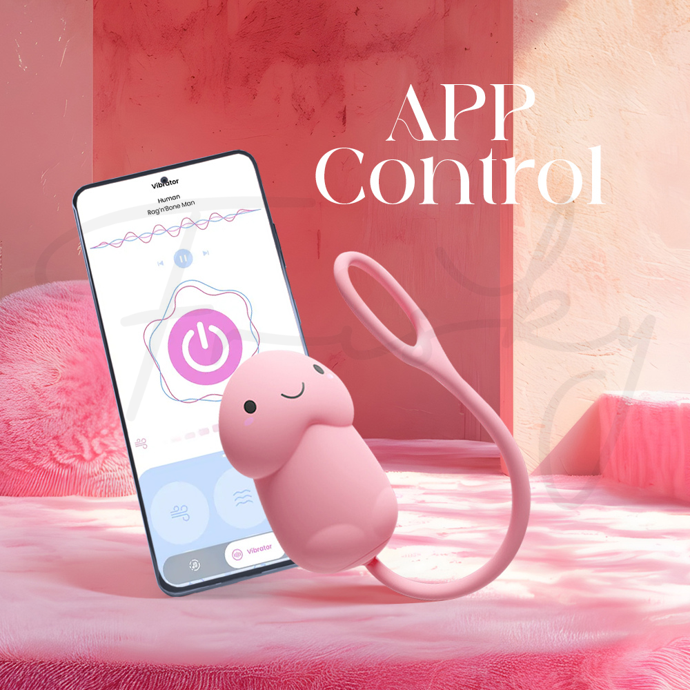 Cheeky Pop vibrator connected with smartphone APP for remote control and interactive play.