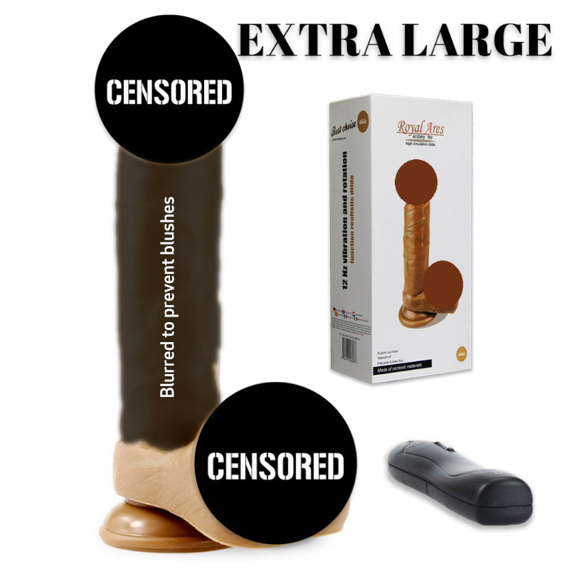 Royal Ares Realistic Suction Cup Vibrating Dildo