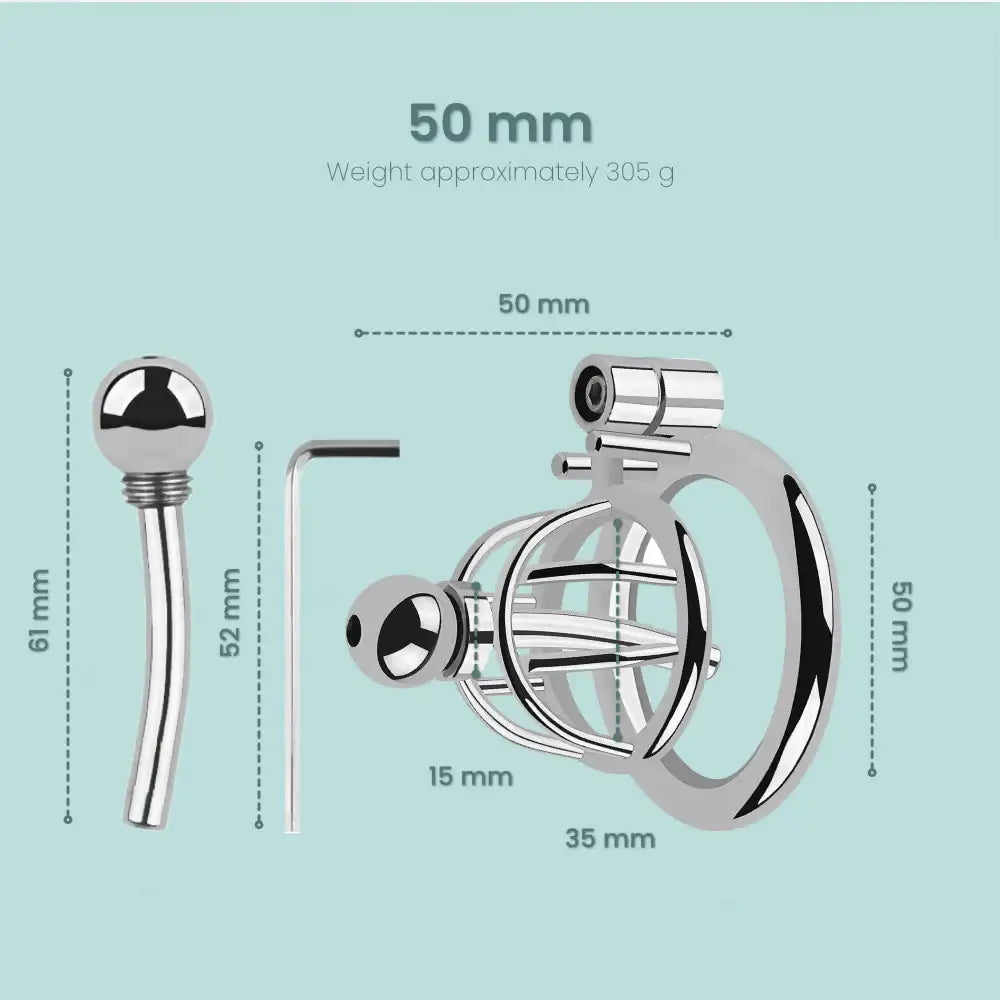 Steel Chastity Cage Urethral Sounding Rods - Frisky Business Adult Sex Toys Shop