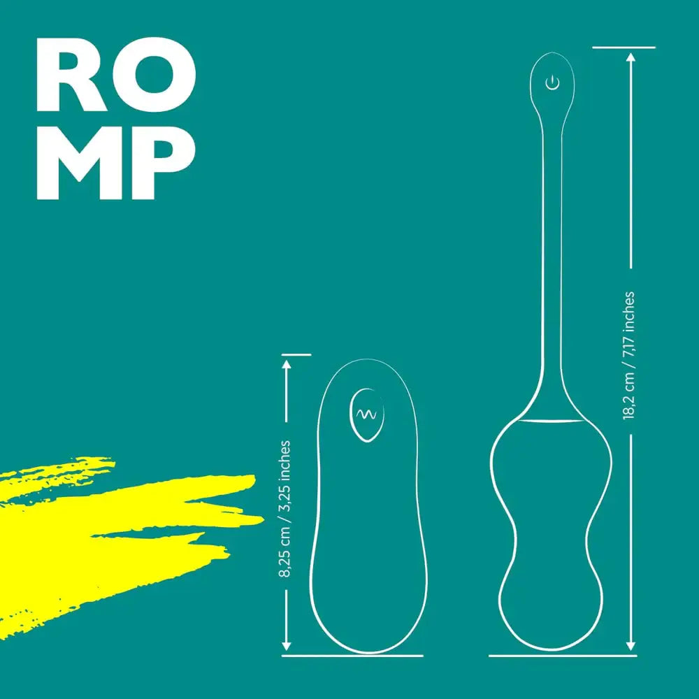 ROMP Cello Remote Controlled G‑Spot Vibrator smooth finish premium compact personal care tool Singapore