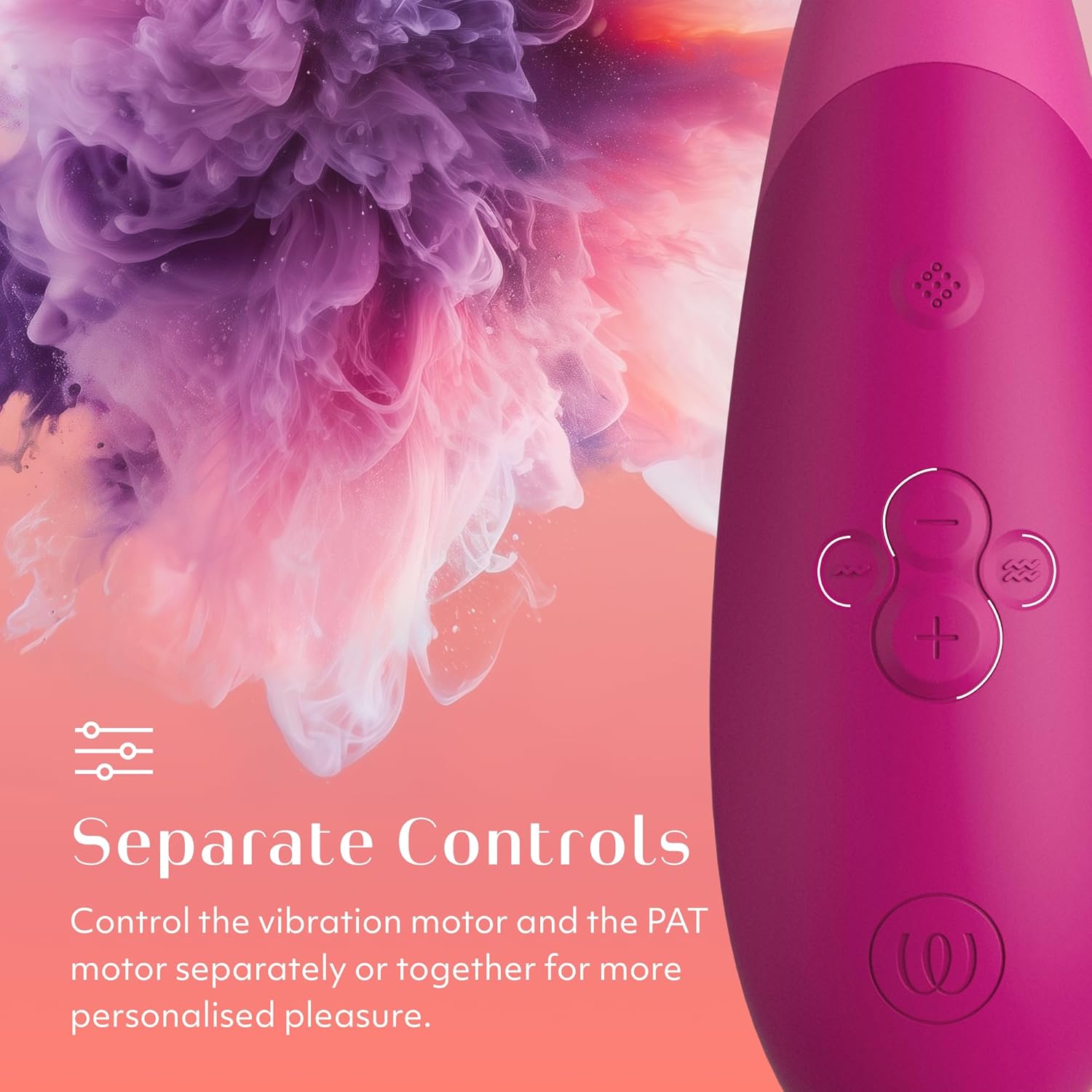 Womanizer - Enhance 2-in-1 Clitoral Stimulator - Vibrant Pink