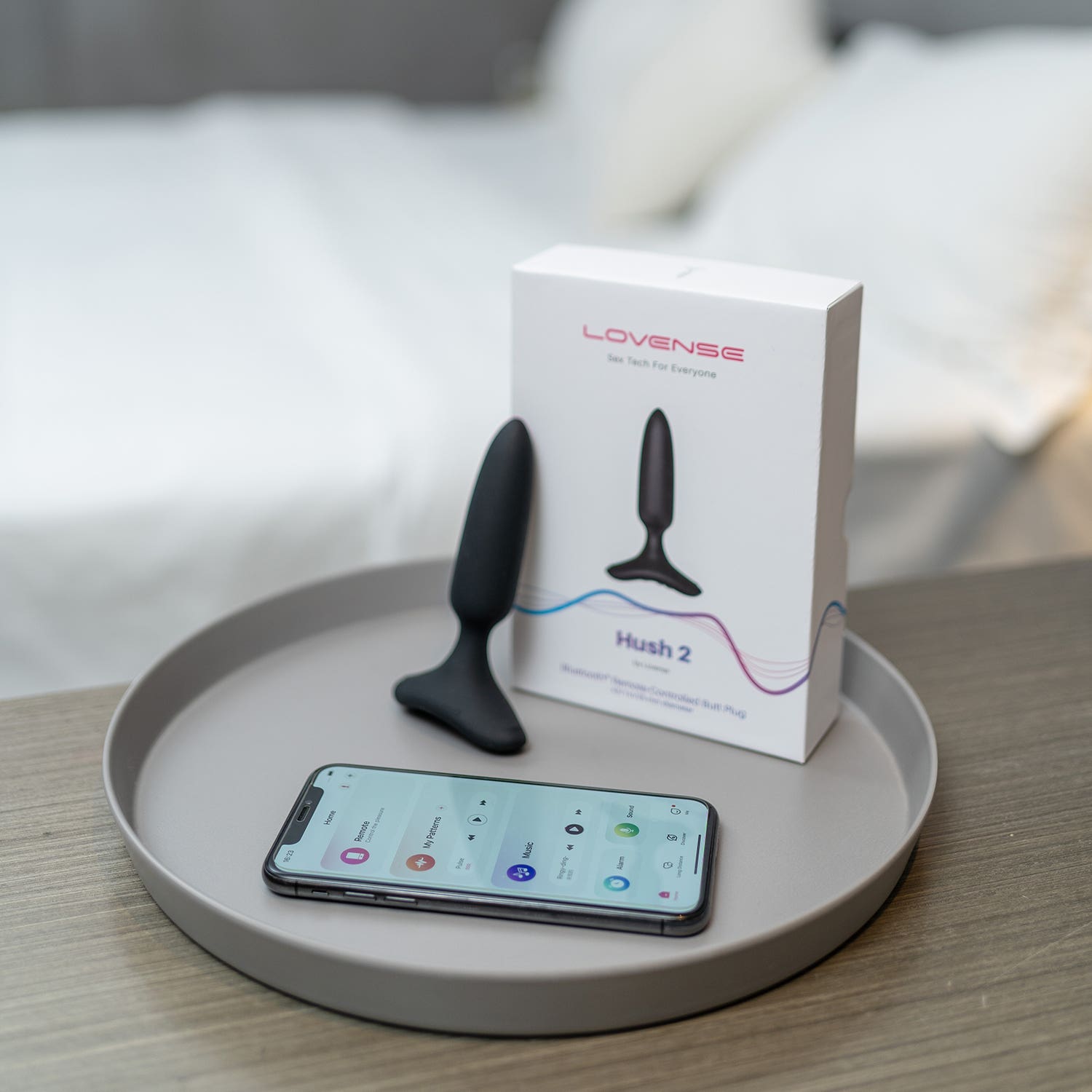 Lovense Hush 2 (1 in) - Bluetooth Remote-Controlled Butt Plug