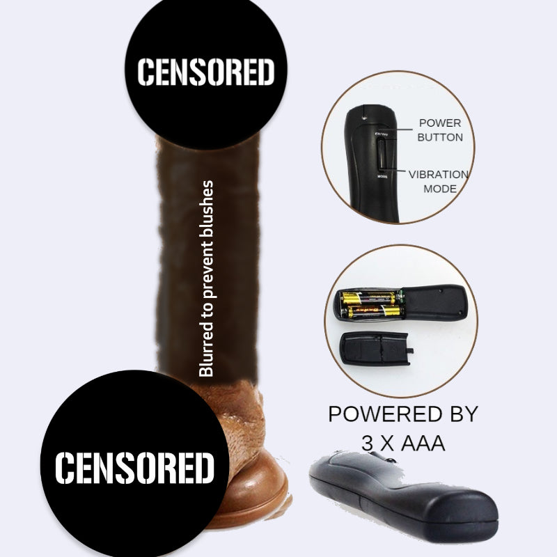 Royal Ares Realistic Suction Cup Vibrating Dildo