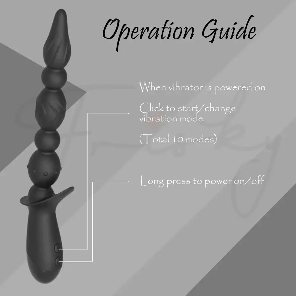 The Quake - Powerful Vibrating Beads with 3 Motors - Frisky Business Adult Sex Toys Shop