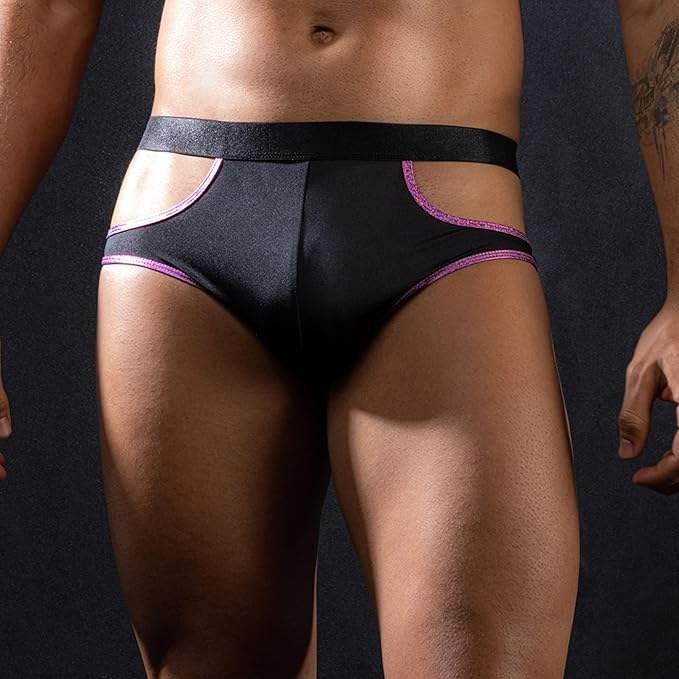 Skivvies - Black Sexy Hollow Male Underwear - Frisky Business Adult Sex Toys Shop
