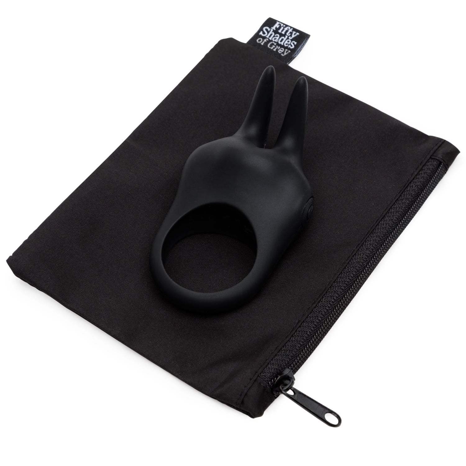 Fifty Shades Of Grey Sensation Vibrating Rabbit Cock Ring rechargeable quiet motor interactive wearable Singapore
