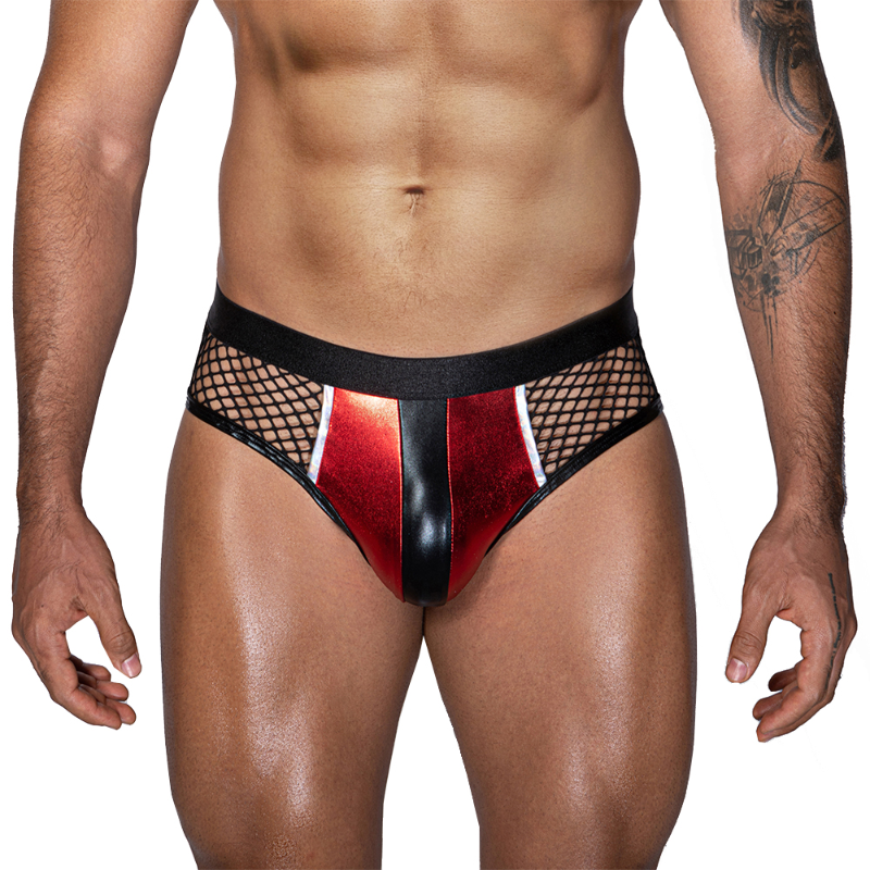 Skivvies - Black Sexy Diamond Mesh Men Underwear