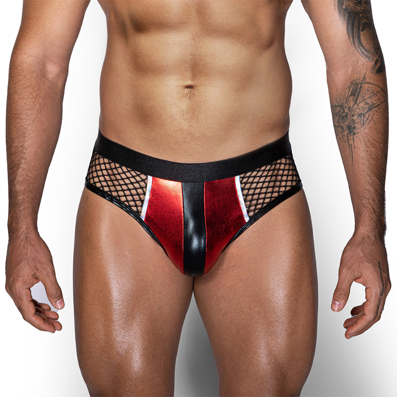 Skivvies - Black Sexy Diamond Mesh Men Underwear