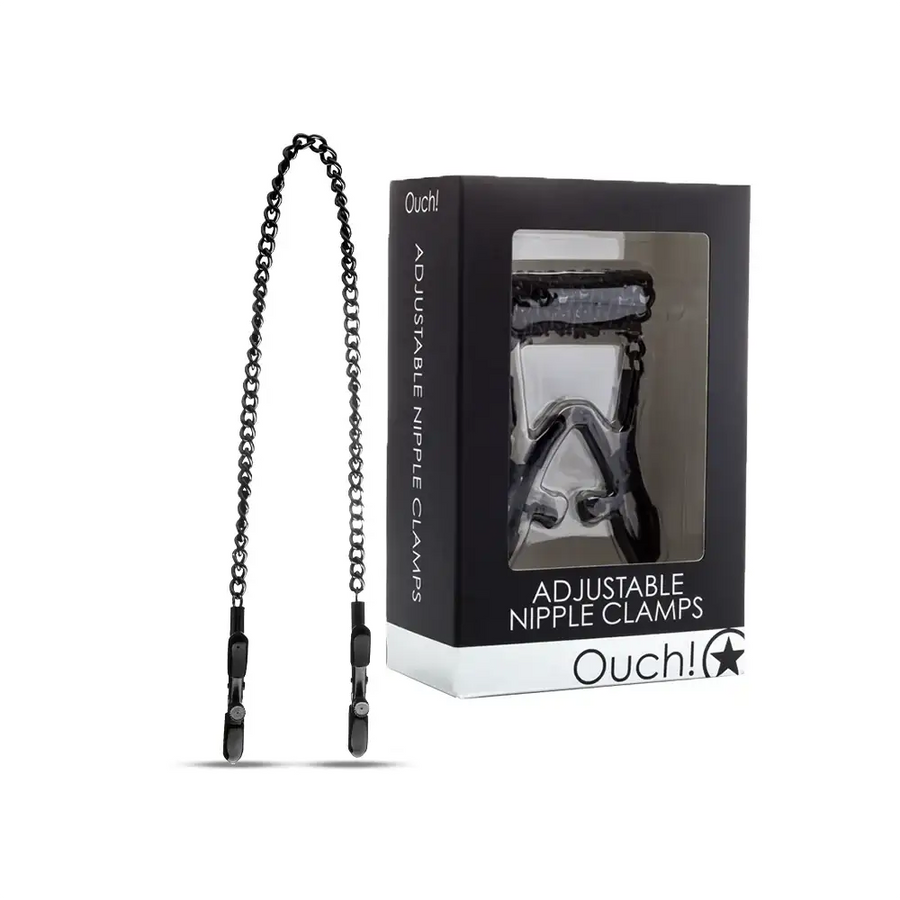 SHOTS Ouch! Adjustable Nipple Clamps metal clamps with adjustable tension for safe and controlled adult play Singapore