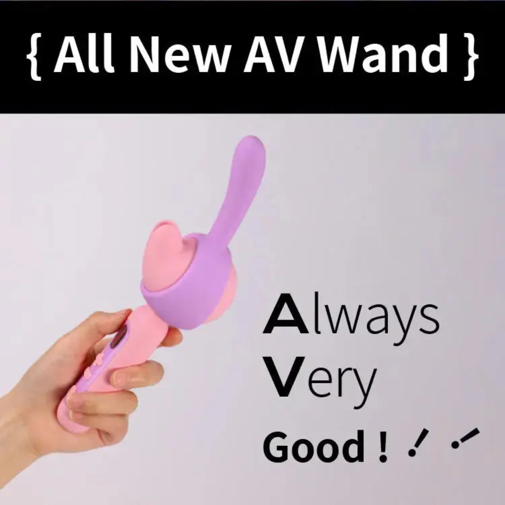 Hand holding compact wand vibrator highlighting size and easy grip design