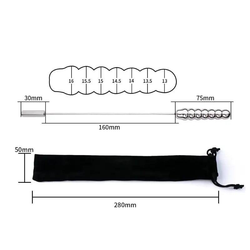 Twin Thrill - Stainless Steel Dual-ended Urethral Soundings - Frisky Business Adult Sex Toys Shop
