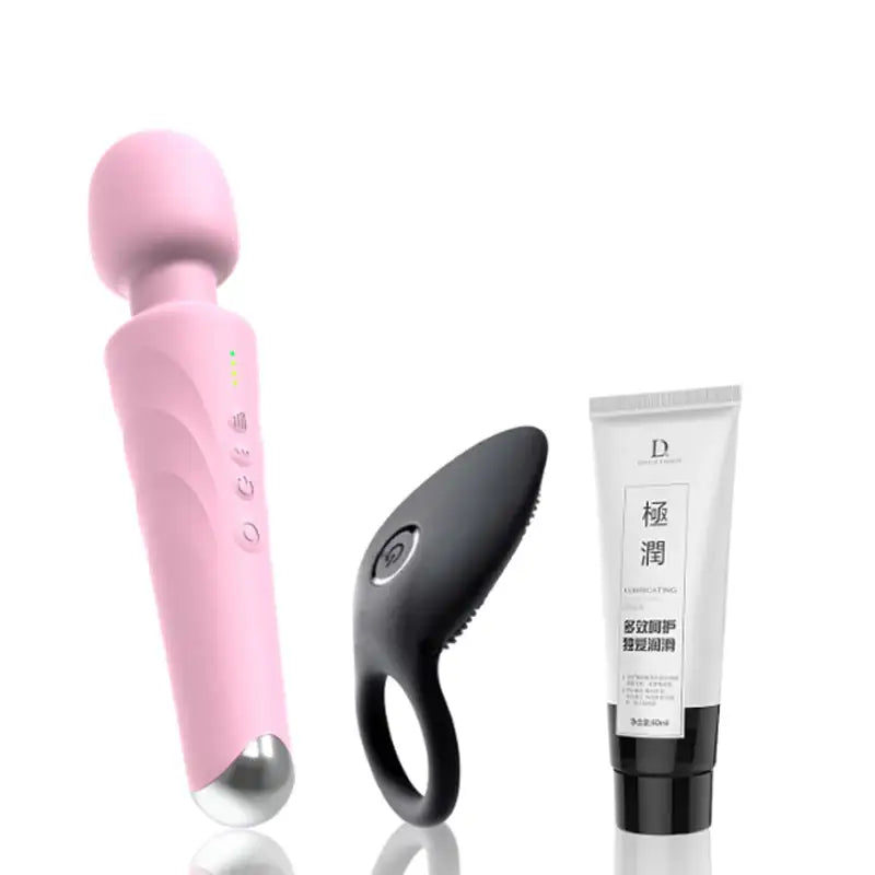 Bundle and Save - Vibrator, Cock Ring, Lubricant - Frisky Business Adult Sex Toys Shop
