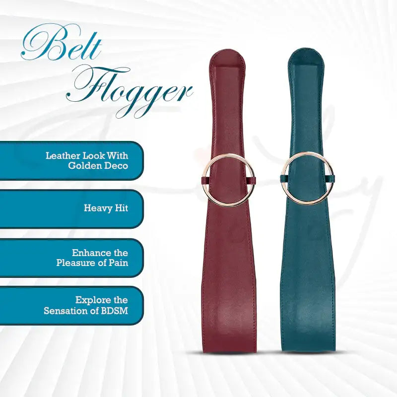 SHOTS Ouch! Belt Flogger Burgundy adjustable strap flogger for bondage and impact sensation Singapore
