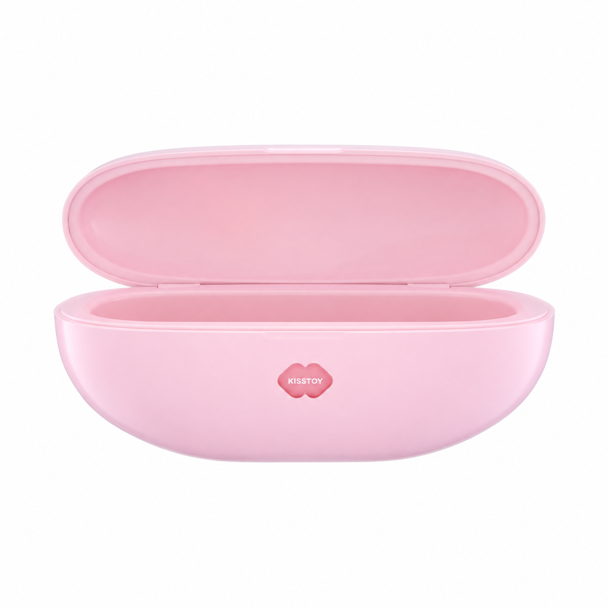 KISSTOY pink storage case shown open and empty.