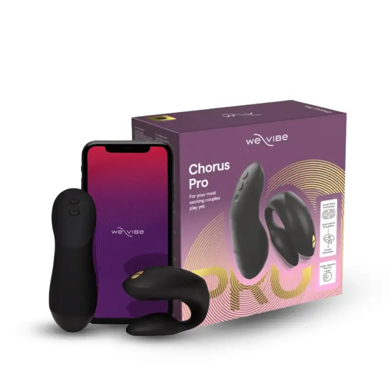 We-Vibe - Chorus Pro App-Controlled Couple Vibrator - Black - Frisky Business Adult Sex Toys Shop