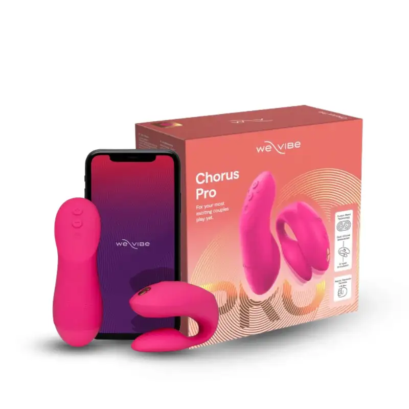 We-Vibe - Chorus Pro App-Controlled Couple Vibrator - Electric Pink - Frisky Business Adult Sex Toys Shop